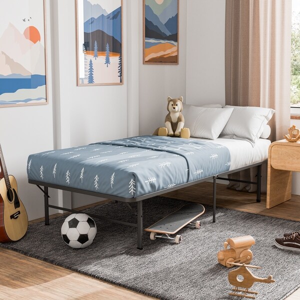 Maxus 14 inch Metal Foldable Platform Bed Frame No Box Spring Needed On Sale Bed Bath Beyond 39946398