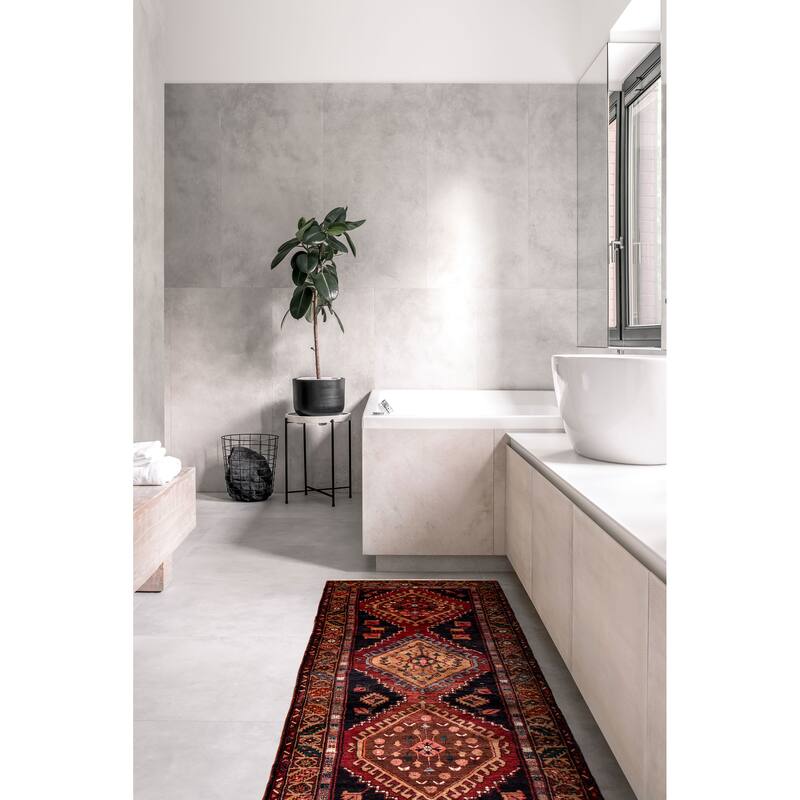 ECARPETGALLERY Hand-knotted Konya Anatolian Red Wool Rug - 3'8 x 10'2