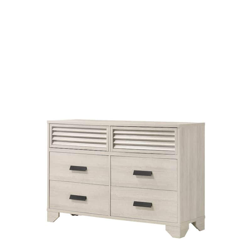 Vanni White Panel Bed