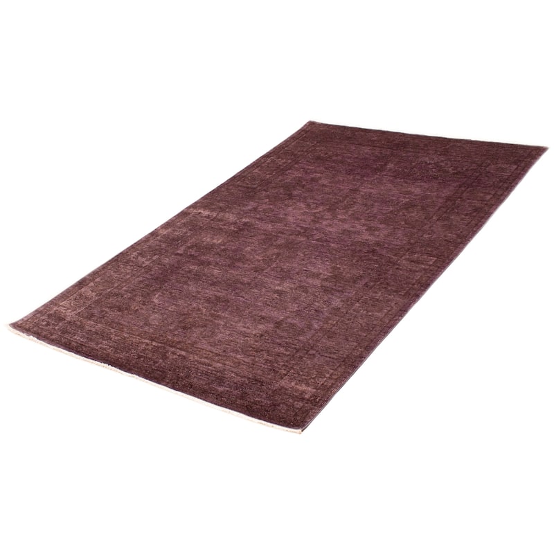 ECARPETGALLERY Hand-knotted Vibrance Purple Wool Rug - 5'9 x 8'11