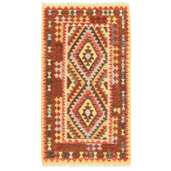 eCarpet Gallery Area Rug for Living Room Bedroom Hand-Knotted Wool Rug Sundance Flat-Weaves & Kilims Red Kilim 3'10 x 6'0 335564 eCarpet Gallery Area Rug for Living Room Bedroom Hand-Knotted Wool Rug Sundance Flat-Weaves & Kilims Red Kilim 3'10 x 6'0 335564