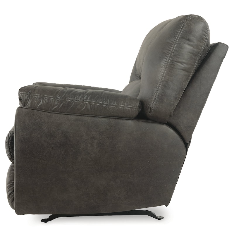 Signature Design by Ashley Tambo Gray 2-Piece Sectional with Recliner - 117" W x 104" D x 38" H