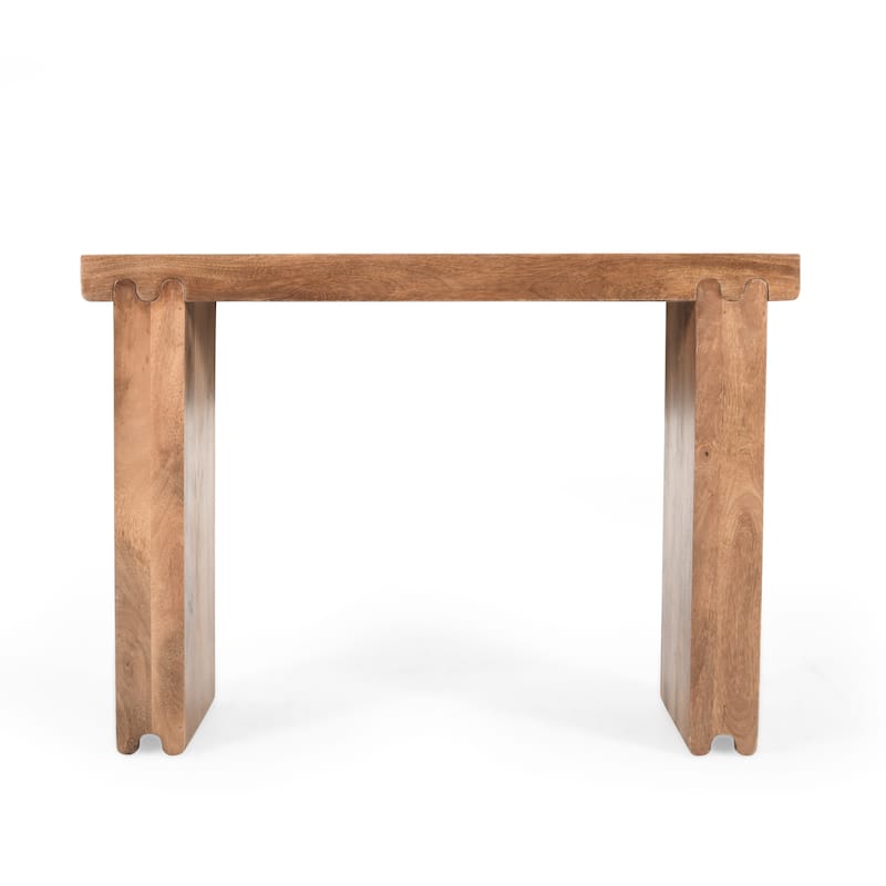 45" Thickened Farmhouse Mango Wood Console Table