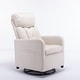 preview thumbnail 7 of 33, Fabric Swivel Gilder Chair With Pocket