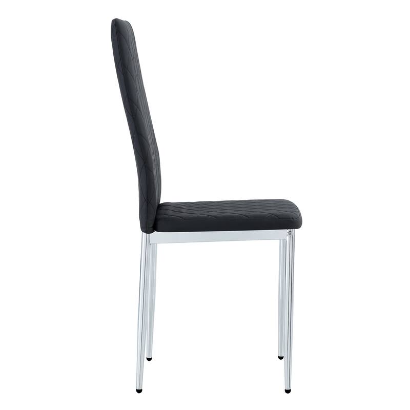 Dining chair, black chair and 6-piece set of