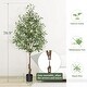 preview thumbnail 3 of 11, Faux Tree Indoor Artificial Olive Tree with Leaves and Fruits