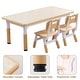 preview thumbnail 20 of 18, YUKOOL Kids Study Table and Chairs Set - Adjustable Height and Stylish Design