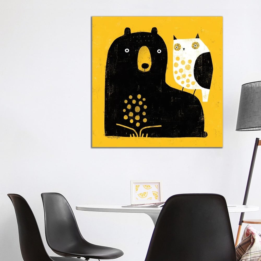 iCanvas "Bear - Owl" by Terry Runyan Canvas Print