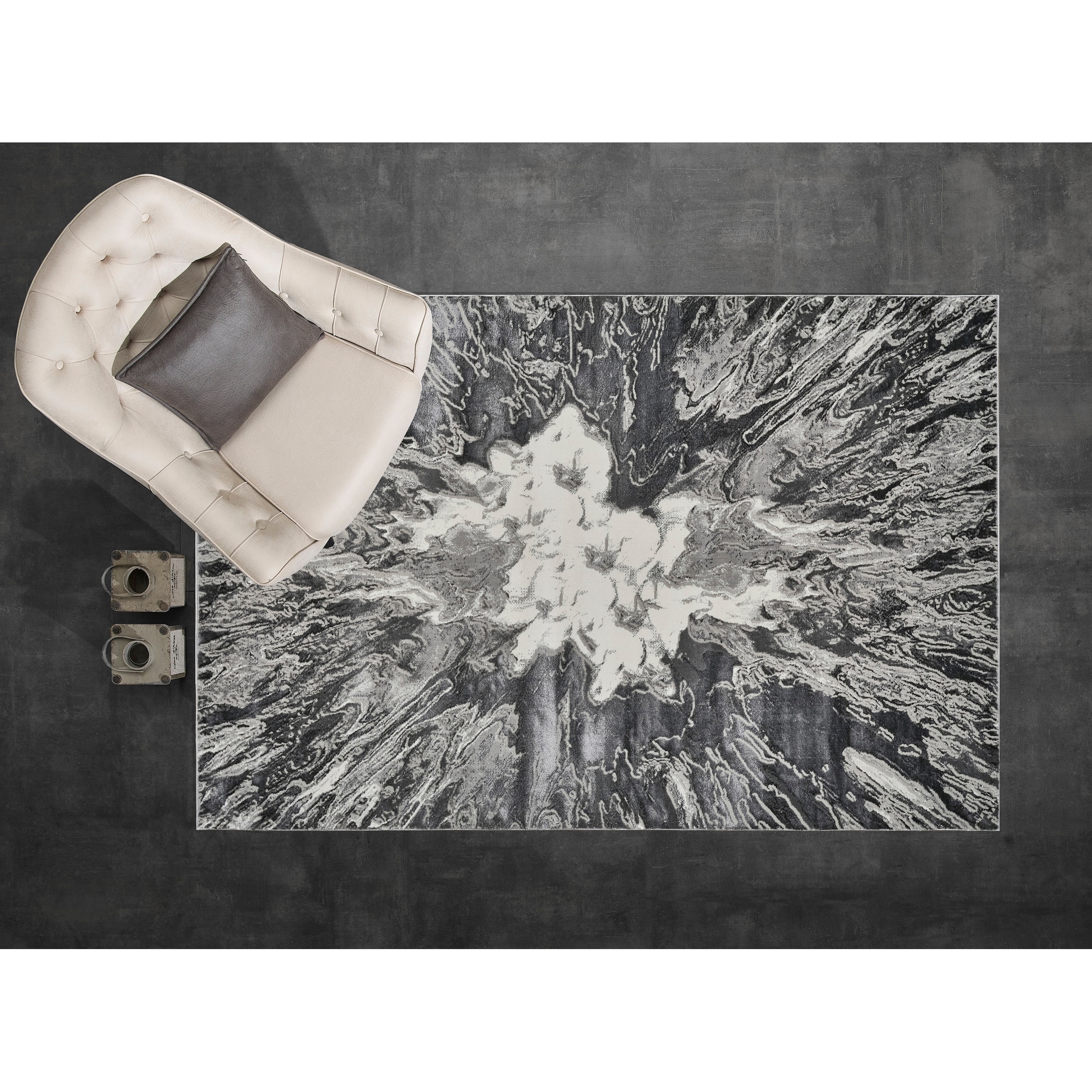 MDA Rugs Inspire Collection Abstract Burst Area Rug