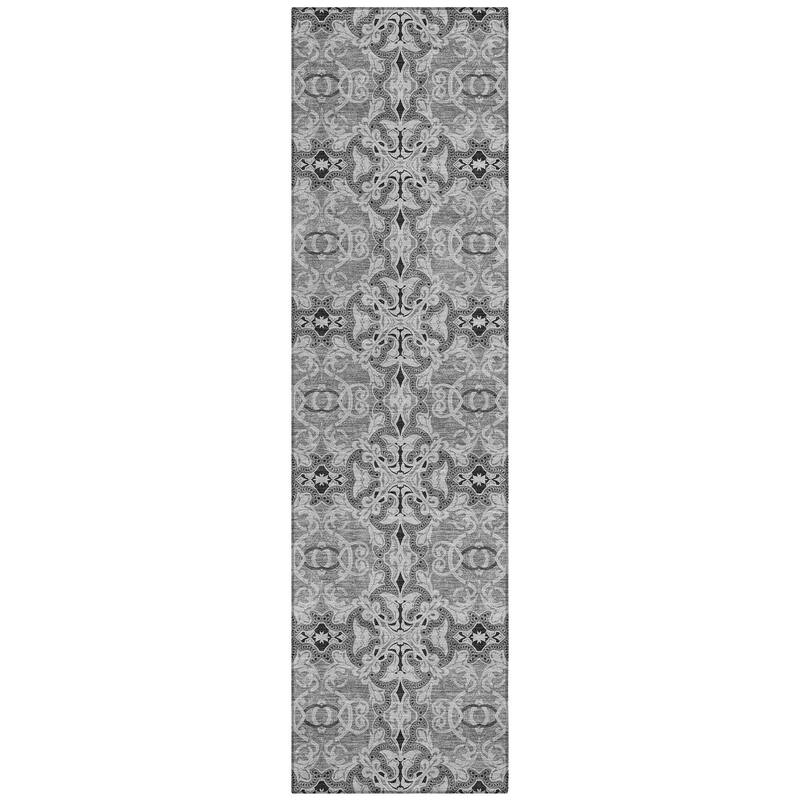 Machine Washable Indoor/ Outdoor Chantille Traditional Medallions Rug