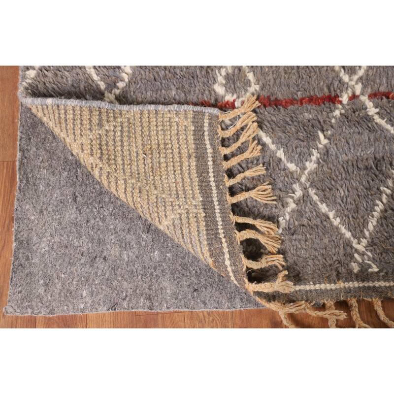 Trellis Moroccan Oriental Area Rug Handmade Wool Carpet - 7'11" x 10'10"