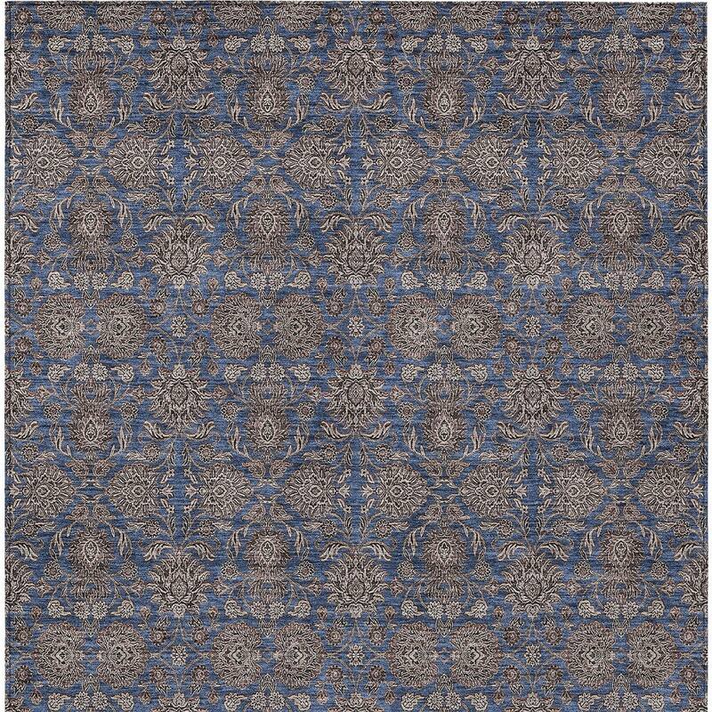 HomeRoots Floral Transitional Rectangle Outdoor Rug