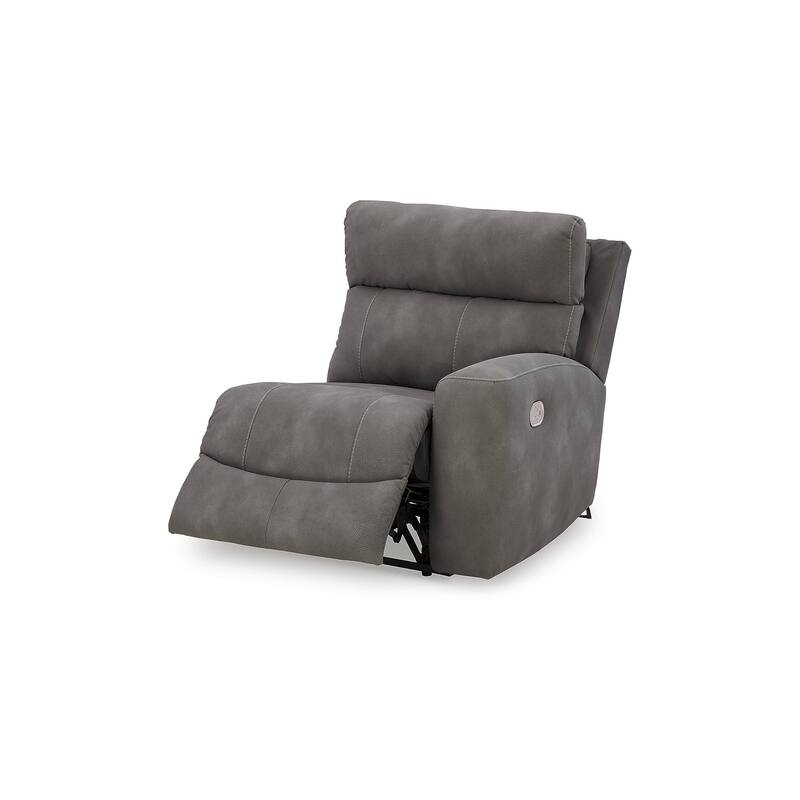 Signature Design by Ashley Next-Gen DuraPella Dark Gray 5-Piece Power Reclining Sectional - 118" W x 118" D x 41" H