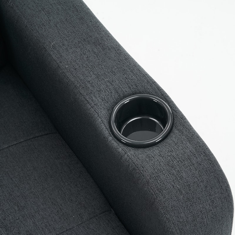 Upholstered Armchair and Storage Ottoman Set for Stylish Comfort - 33.07"L x 30.71"W x 33.86"H