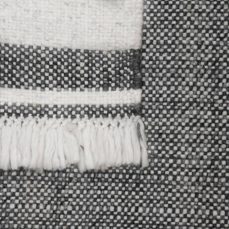 Ash Traditional Striped Fringe Performance Indoor/Outdoor Area Rug by Sevita