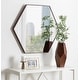 preview thumbnail 2 of 16, Kate and Laurel Rhodes 6-Sided Hexagon Wall Mirror - 30.75x34.75