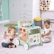 preview thumbnail 2 of 8, Costway 6-in-1 Baby Push Walker Wooden Strollers Learning Activity - See Details
