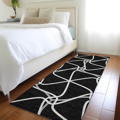 Premium Washable Super Soft Contemporary Geo Mayfield Rug