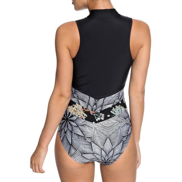 roxy zip up swimsuit
