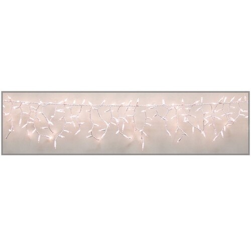 Celebrations 14200-71 High Density Icicle Lights, Clear, 300 lights