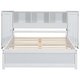 preview thumbnail 24 of 28, Full Size Platform Bed with Storage Headboard, 3 Shelves, 2 Side Lockers, Solid Pine Wood Frame, No Box Spring Required, Grey