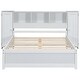 preview thumbnail 21 of 22, Full Size Platform Bed with Storage Headboard, Kids Bed Frame with 3-built-in shelves & 2-side lockers for Bedroom, Grey