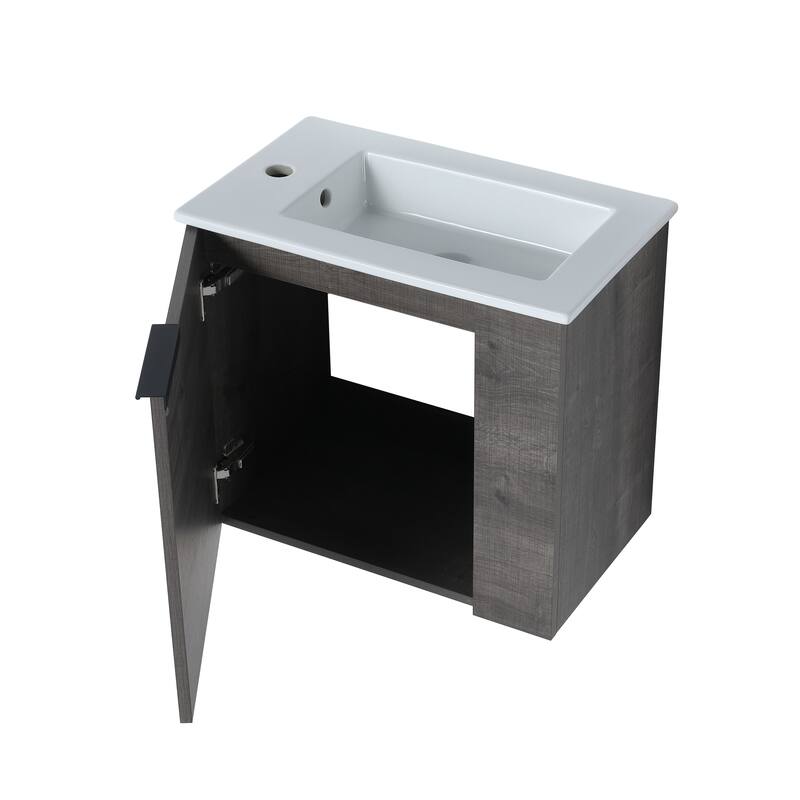 Topcraft 22-inch Wall Mount Bathroom Cabinet with Sink