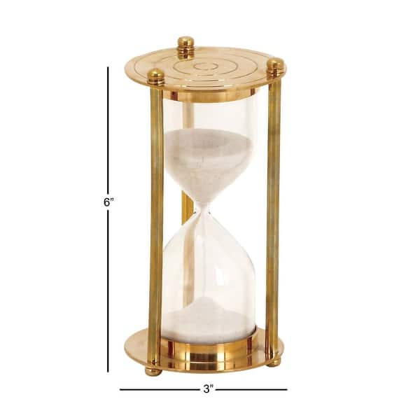 Gold Brass Hourglass Sand Timer - Small - Bed Bath & Beyond - 12177526