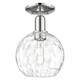 Option Polished Nickel / Clear Water Glass