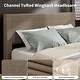 preview thumbnail 27 of 29, Platform Bed with Channel Tufted Corduroy Headboard and 4 Storage Drawers