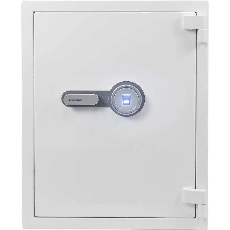 4.48 Cubic Ft Biometric Fireproof Safe, White