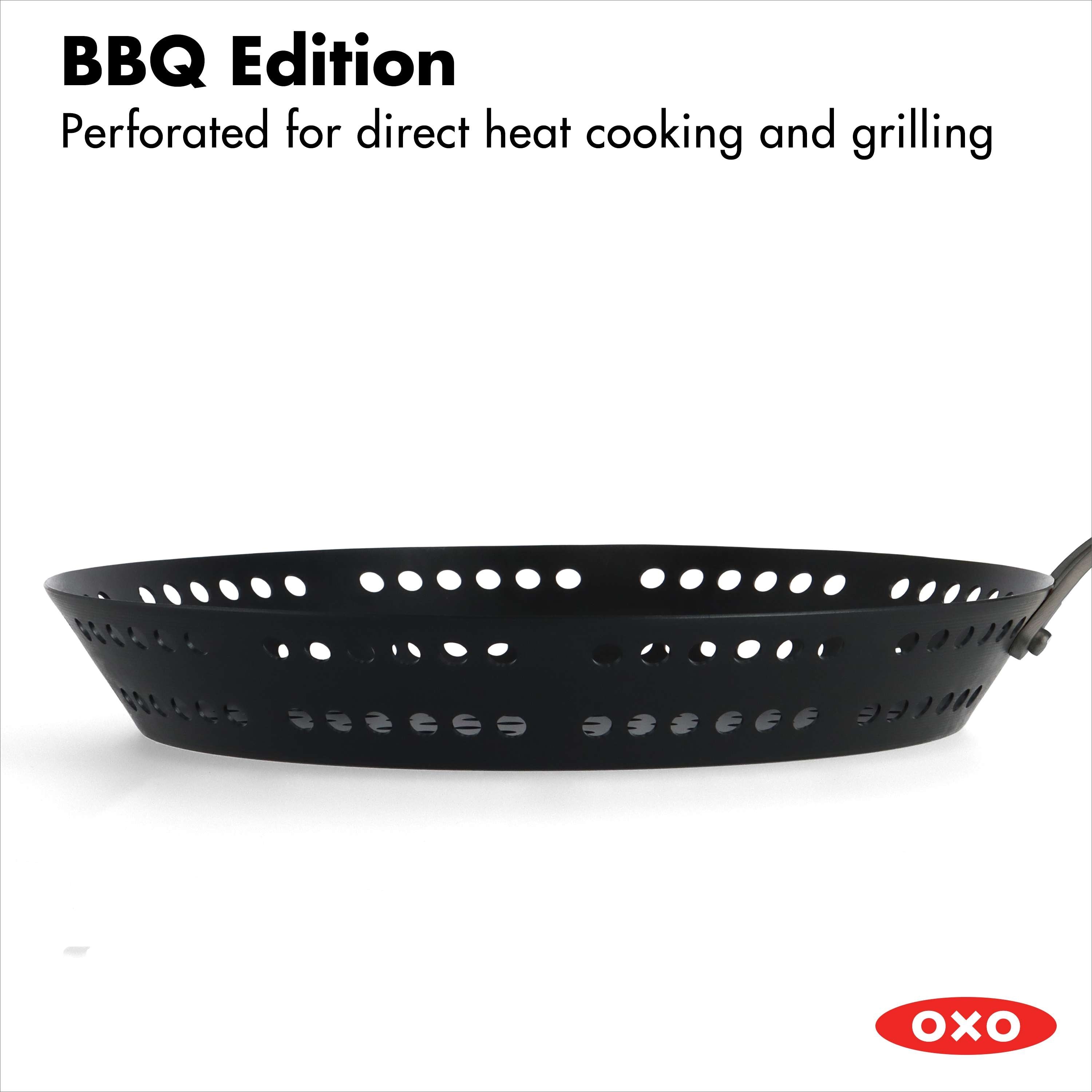 OXO Black Steel Crepe Pan 10 w/ Silicone Sleeve - Bed Bath & Beyond -  38040328