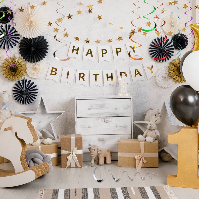 18 Pcs Party Hanging Double Strip with Hang Tag Hook