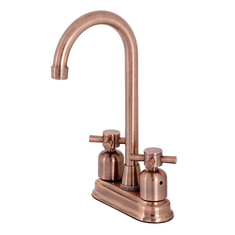 Kingston Brass Concord 4 in. Centerset Bar Faucet - Antique Copper