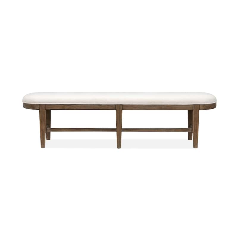 Magnussen Home Westbourne Dark Umber Bench - 72.25''W x 16.25''D x 19''H