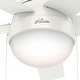 preview thumbnail 8 of 19, Hunter 46" Anslee Ceiling Fan with LED Light Kit and Pull Chain - Transitional, Contemporary