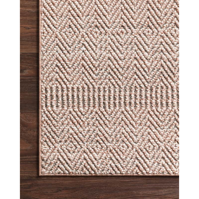 Alexander Home Denise Diamond Textured Indoor / Outdoor Area Rug