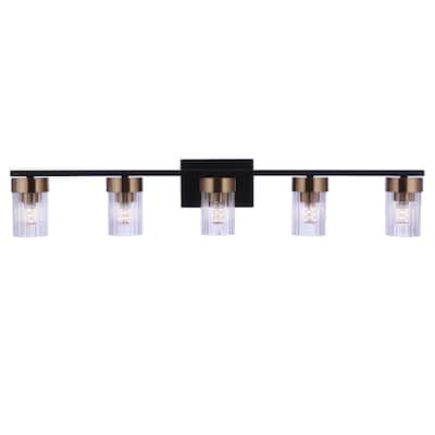 Bond Street - Flat Black/Satin Brass