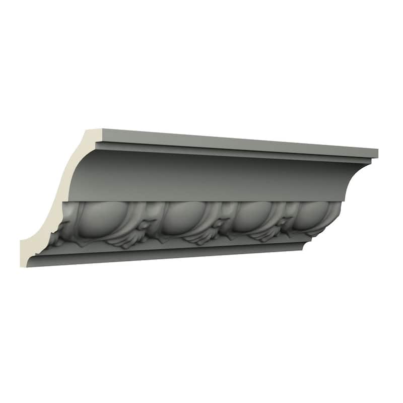 3 1/8"H x 3 1/8"P x 4 1/2"F x 96"L Abraham Crown Moulding - 1-Pack