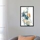 preview thumbnail 11 of 13, iCanvas "Abstract In Blue And Terracotta" by Sophie Rodionov Framed