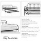 preview thumbnail 15 of 16, The Novogratz Bright Pop Full Metal Daybed with Twin Trundle Bed
