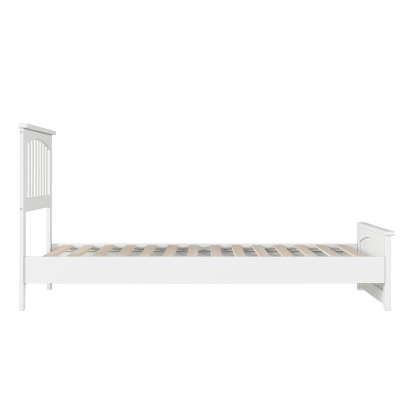 Becket Solid Wood Low Profile Platform Bed with Matching Footboard