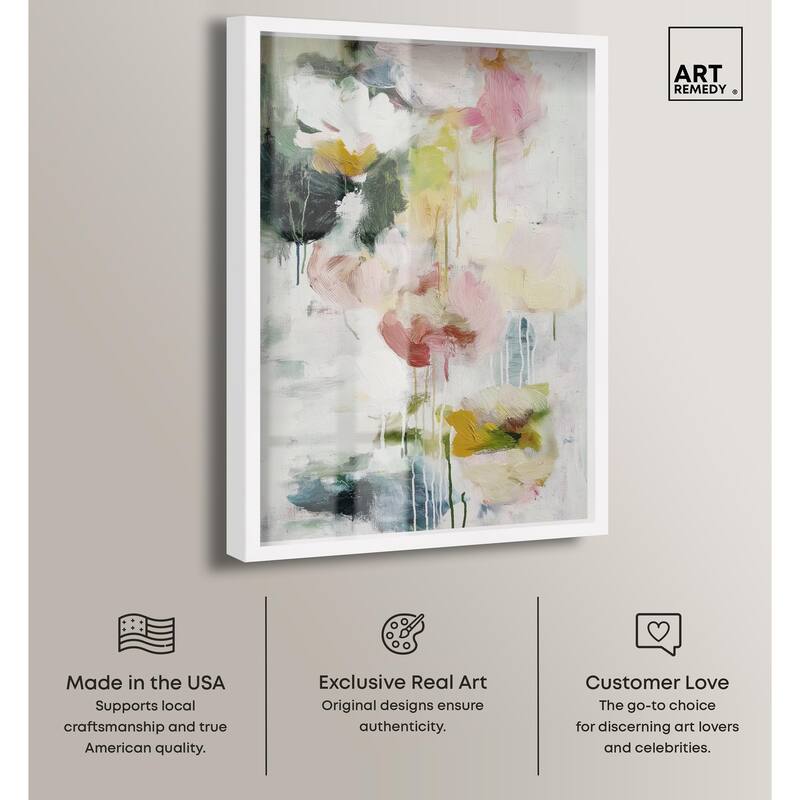 Dripping Colors III Shadowbox by Art Remedy