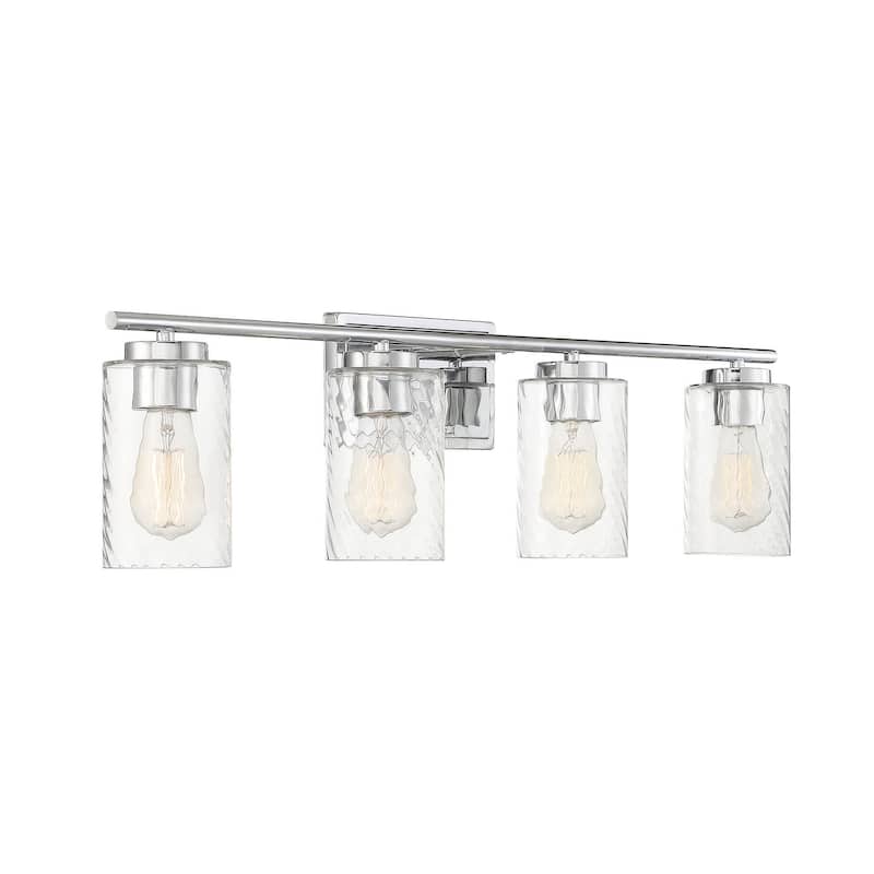 Meridian M80039 4 Light 32" Wide Bathroom Vanity Light with Swirl