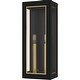 preview thumbnail 1 of 3, Bourbon 2-Light Matte Black Outdoor Wall Lantern