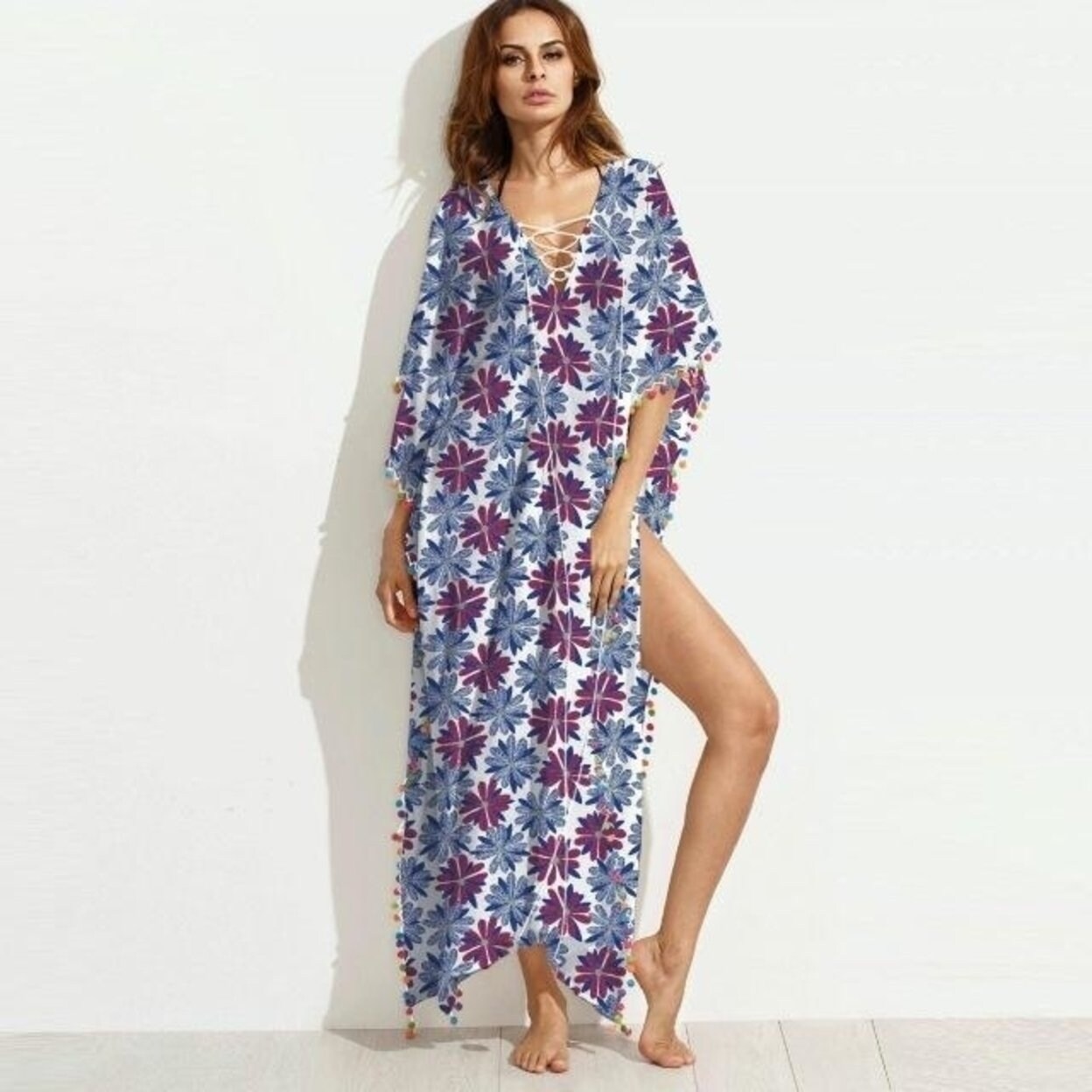 Shop Summer Boho Style 2017 Maxi Long Dress Floral Petal Print