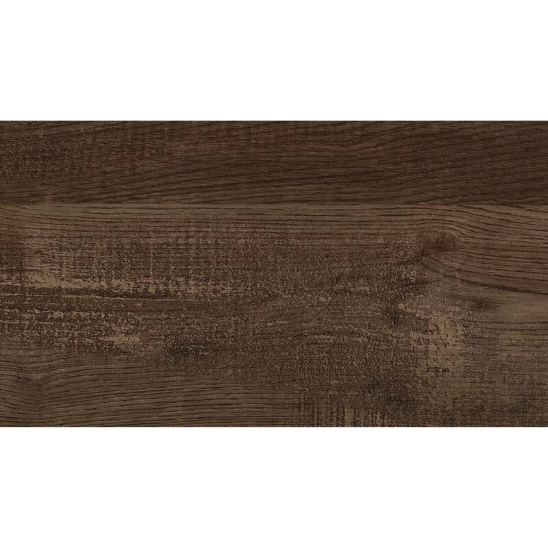 Rustic Brown Finish Queen Size Panel Bed with Headboard and Footboard, Easy Assembly, Ships in One Box