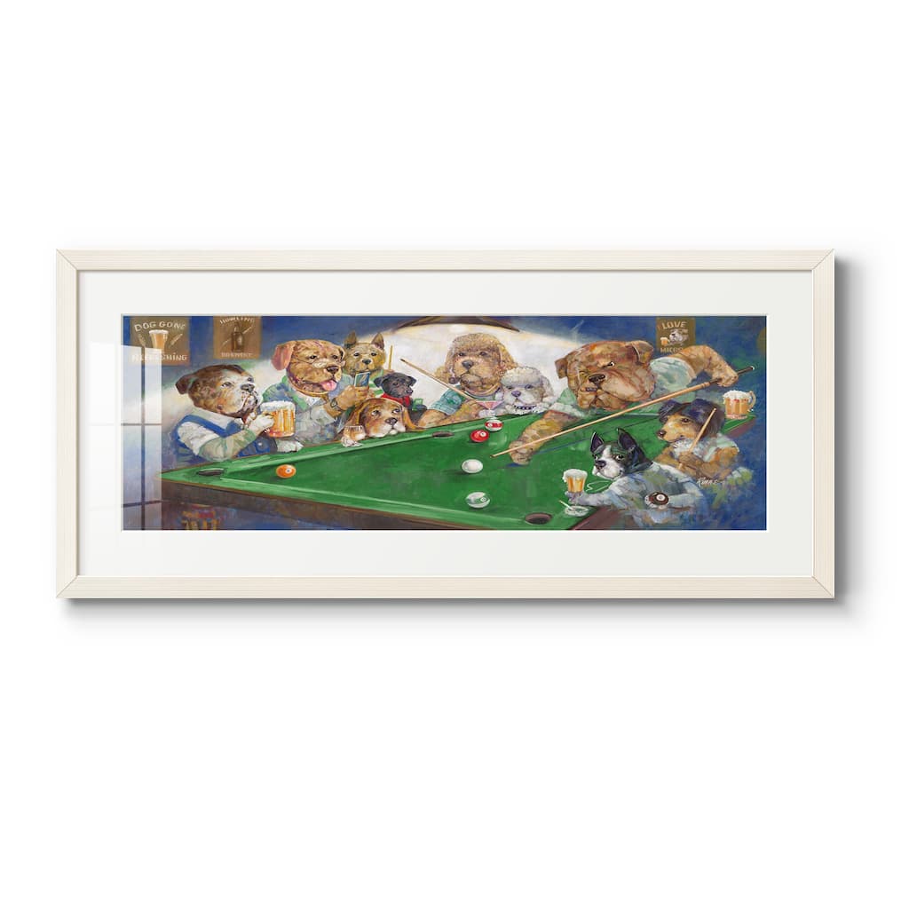 Pool Dogs-Premium Gallery Framed Print