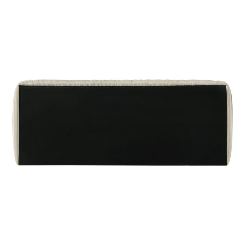 Furniture of America Henrietta Modern Velvet Upholstered Low Profile King Platform Bed