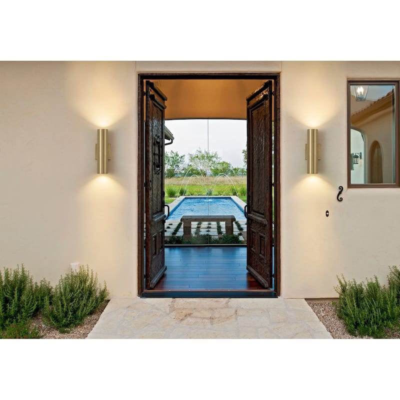 2 - Light Modern Industrial LED Outdoor Wall Sconce
